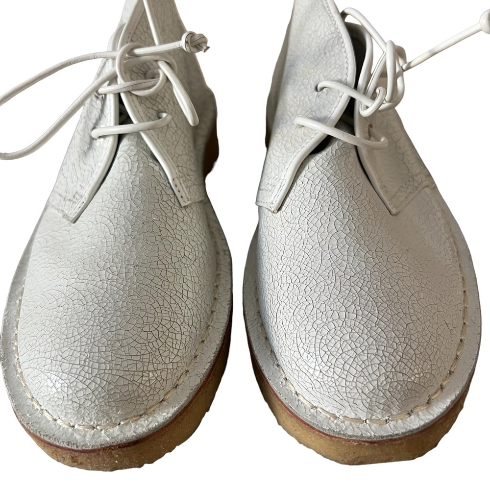 Tory Burch Bergen Leather Bootie Chukka White - Picture 2 of 9